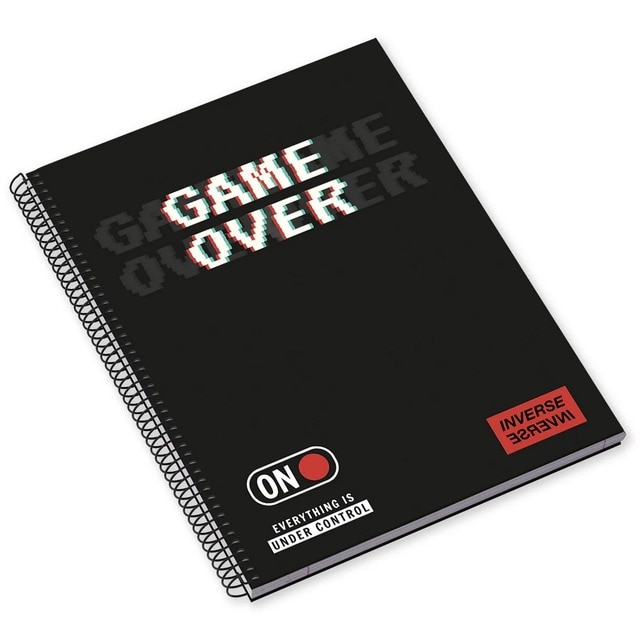 Imagem 0 de Caderno Espiral Capa Dura A5 80F 90G Teen Inverse Quadriculado 24 Ambar