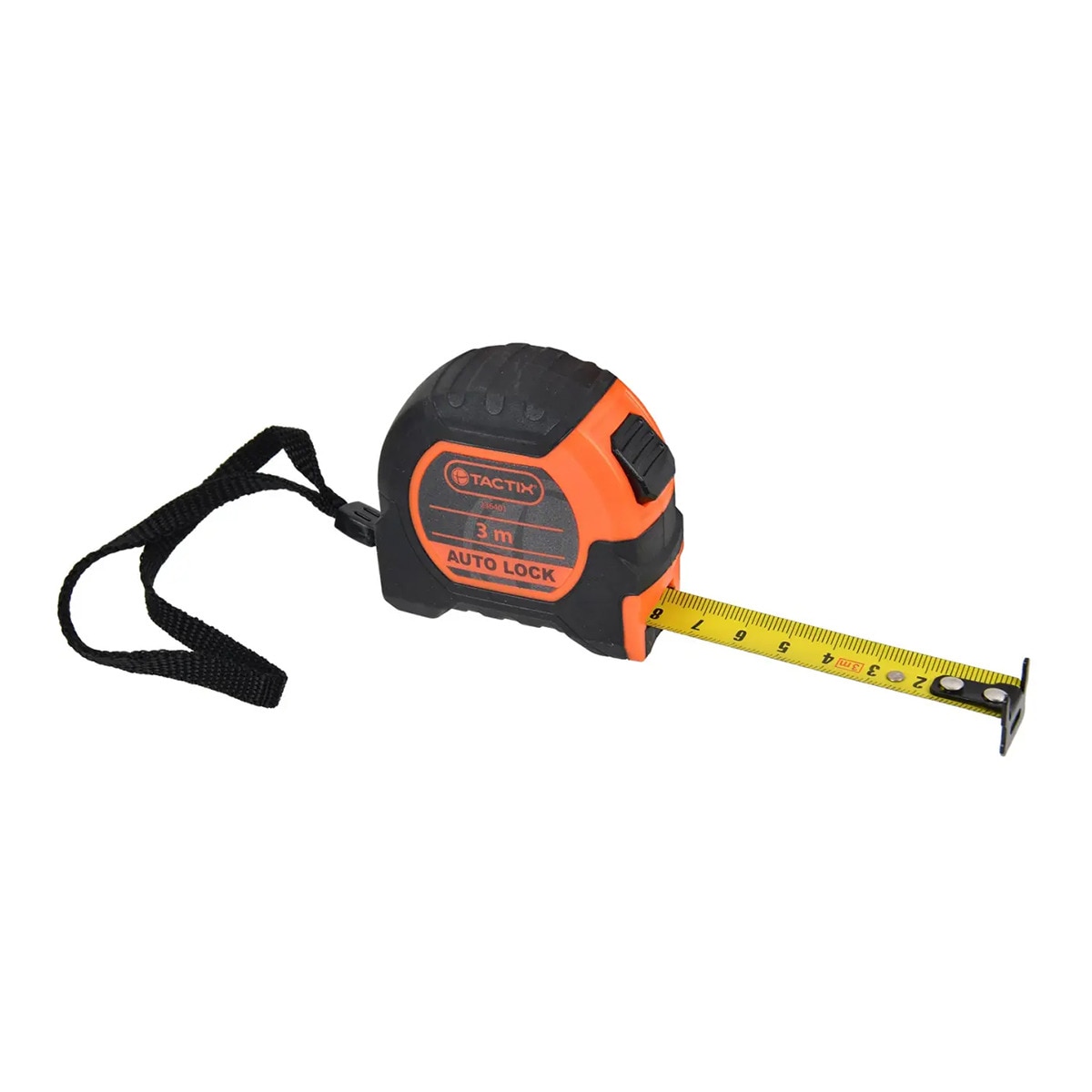 Flexómetro com Auto-Bloqueio - 3 m Preto / Laranja-1