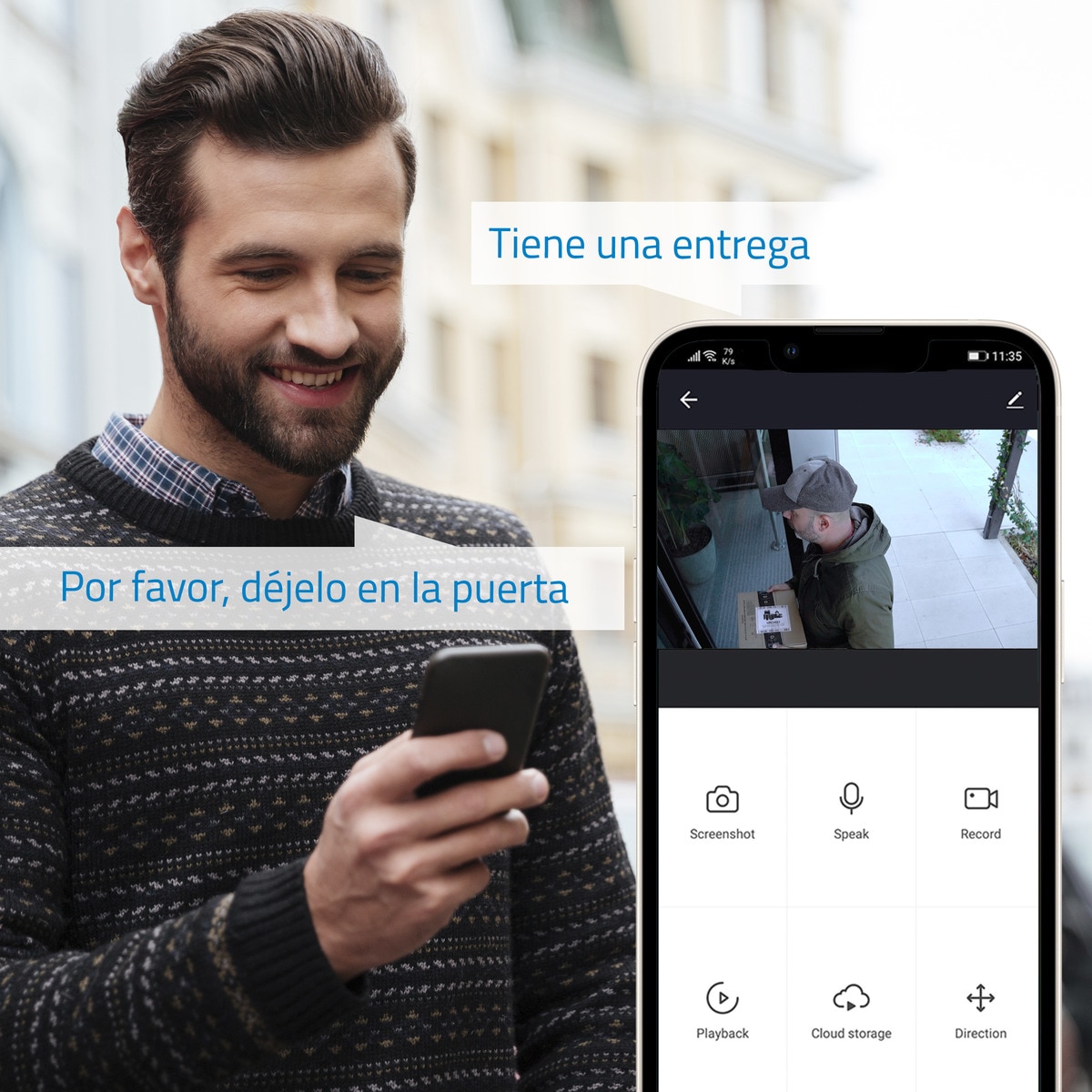 Cámara de vigilancia exterior Nivian IPC-0H3-L Motorizada, WiFi, Half 4K, Detección Humana AI y Autotracking Blanco-13
