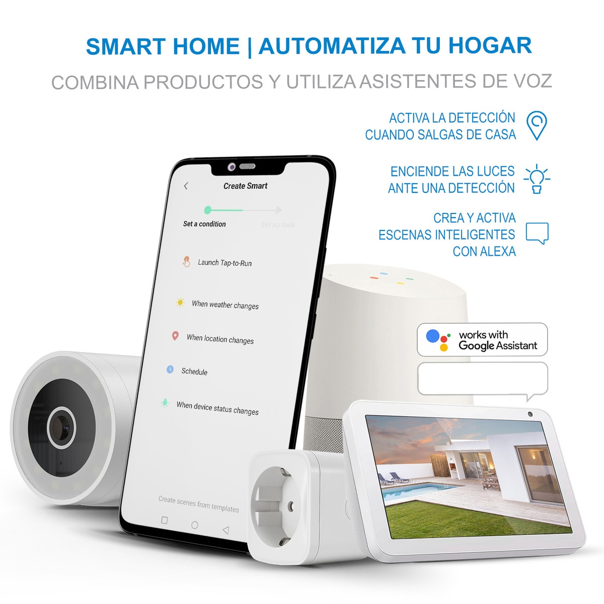 Cámara de vigilancia exterior Nivian IPC-0H3-L Motorizada, WiFi, Half 4K, Detección Humana AI y Autotracking Blanco-11