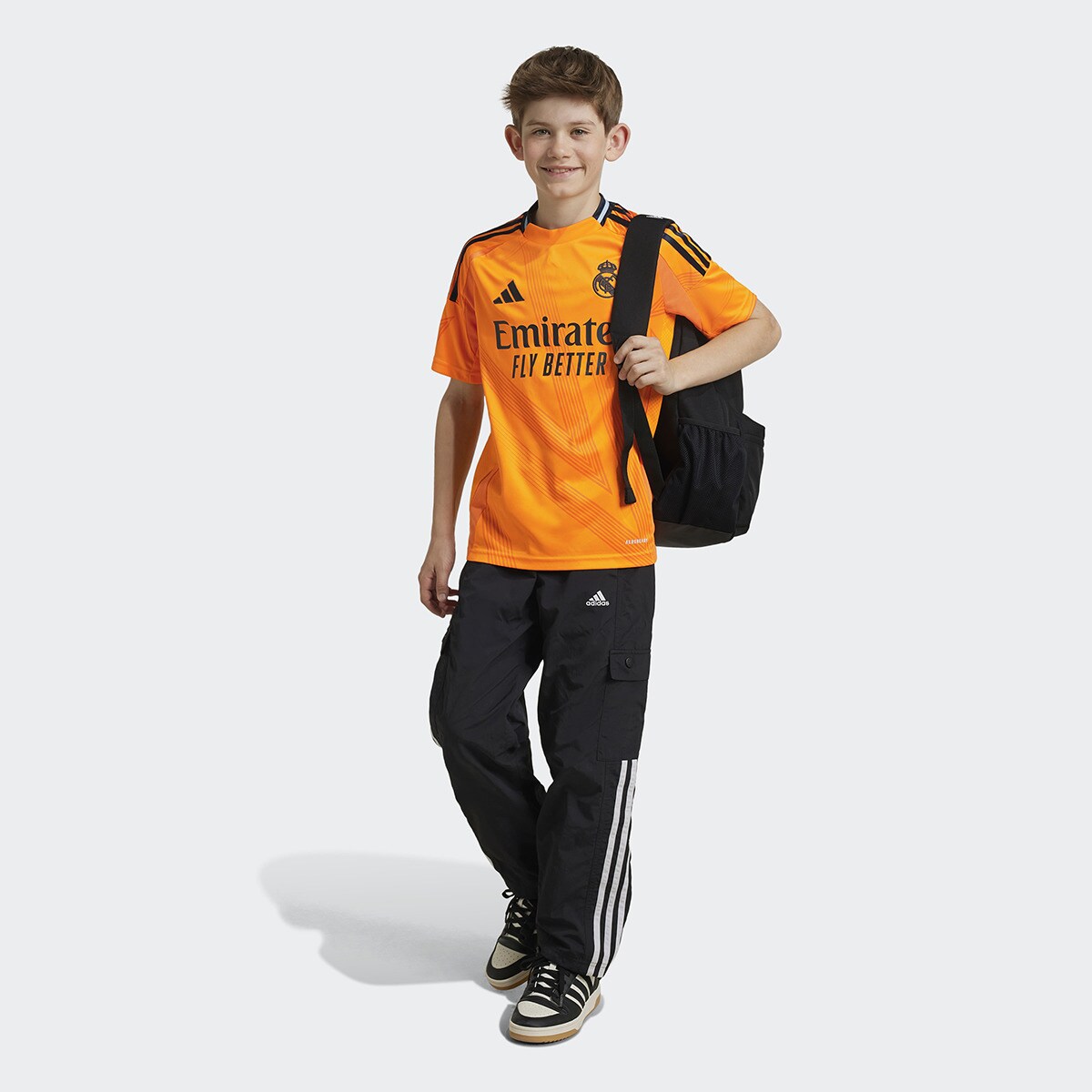 T-shirt de Criança 2.º Equipamento Real Madrid 24/25 Laranja-5