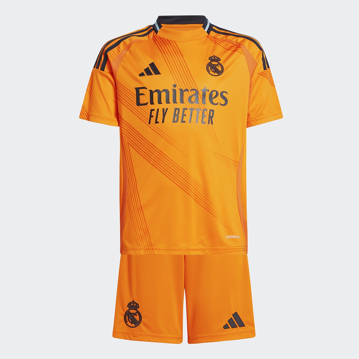Conjunto de Criança 2.º Equipamento Real Madrid 24/25 Laranja-6
