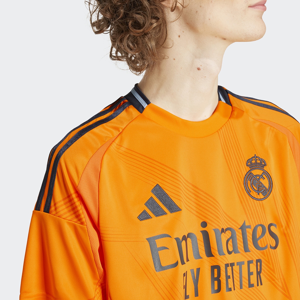 T-shirt de Homem 2.º Equipamento Real Madrid 24/25 Laranja-3