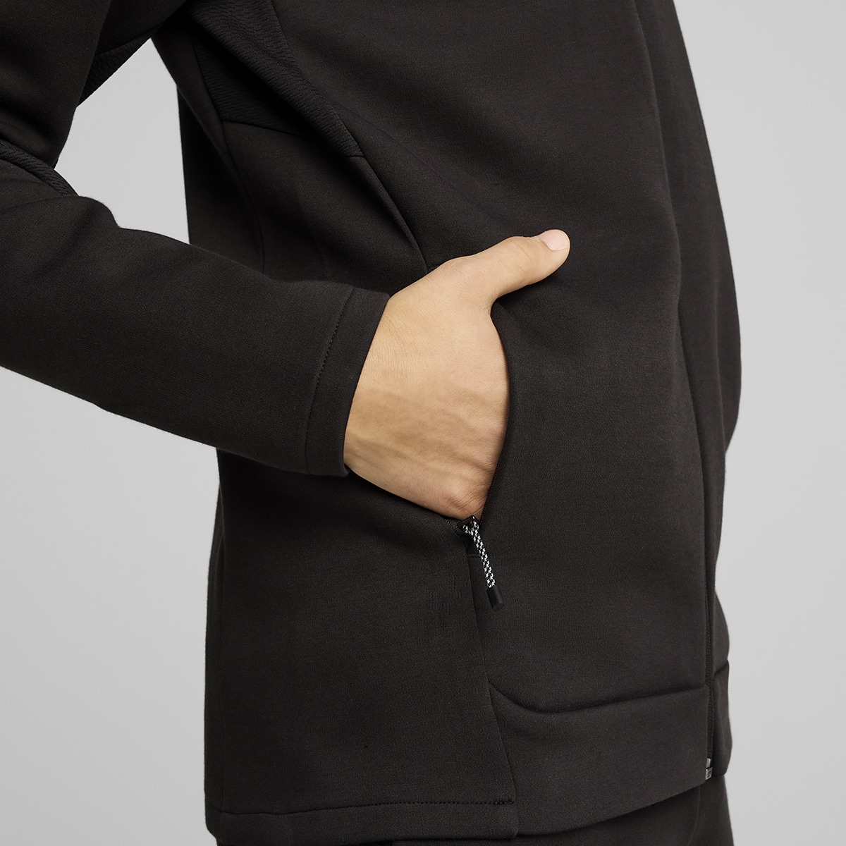 Sweatshirt de Homem Evostripe Full-Zip Hoodie DK Preto-3