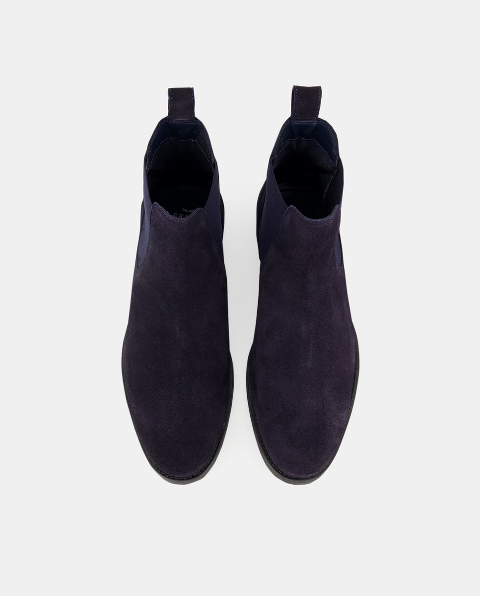 Botas Chelsea em Pele Preto-4