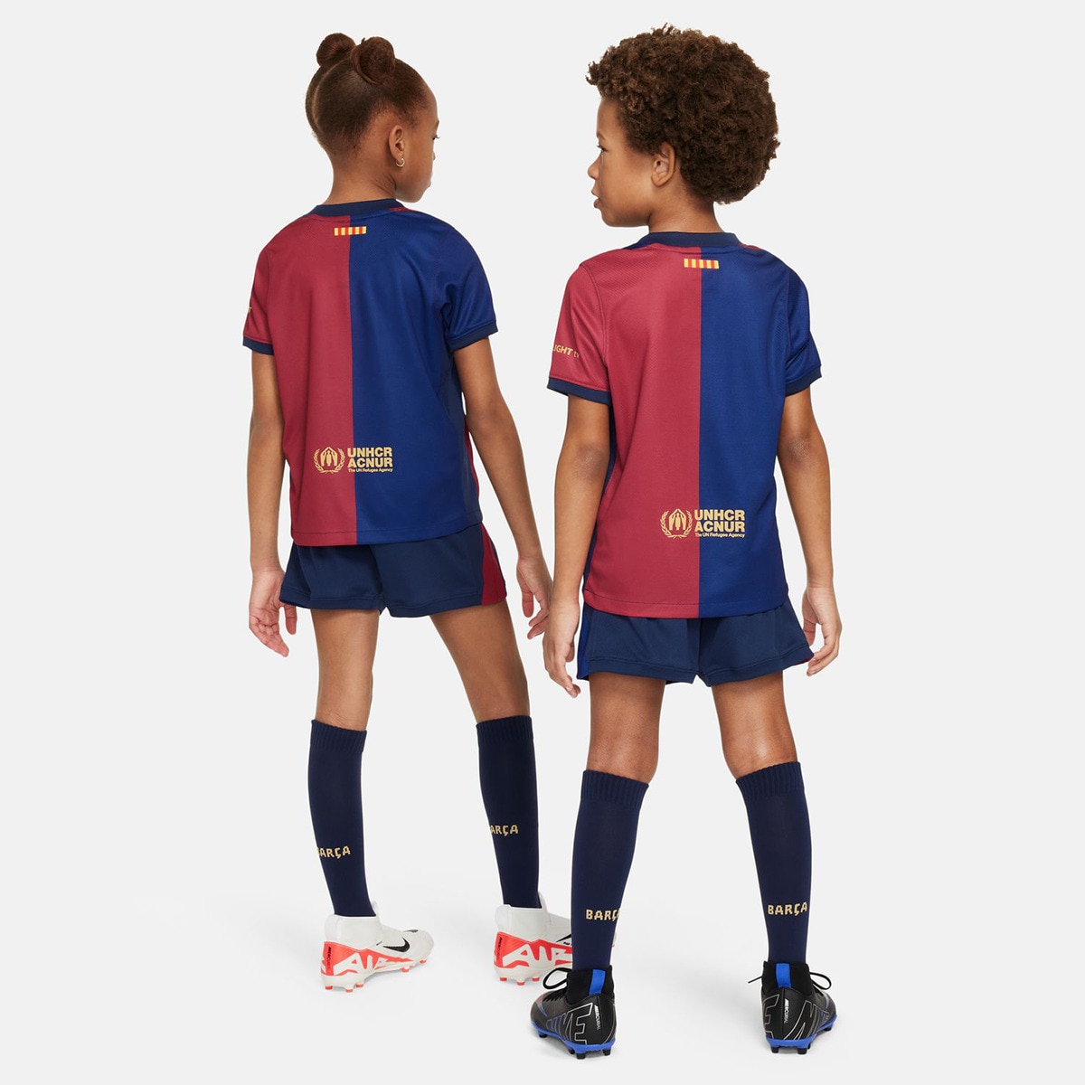Conjunto de Criança 1.º Equipamento FC Barcelona 2024-2025 Stadium Azul-2