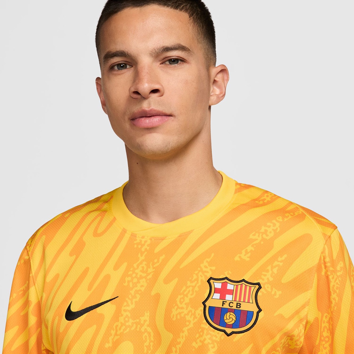T-shirt de Guarda-Redes de Homem FC Barcelona 2024-2025 Stadium Amarelo-5