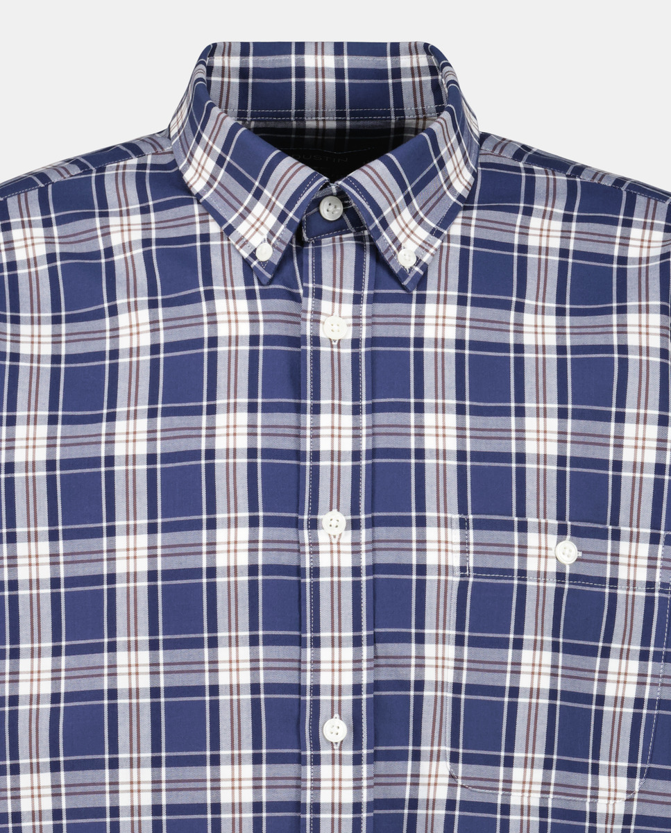 Camisa de homem com quadrados Verde-5