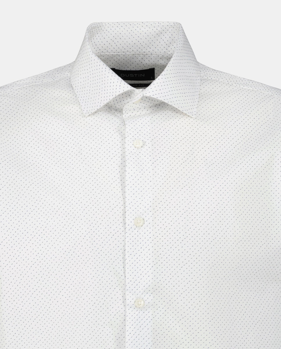 Camisa Formal com Micro Estampado Celeste-5