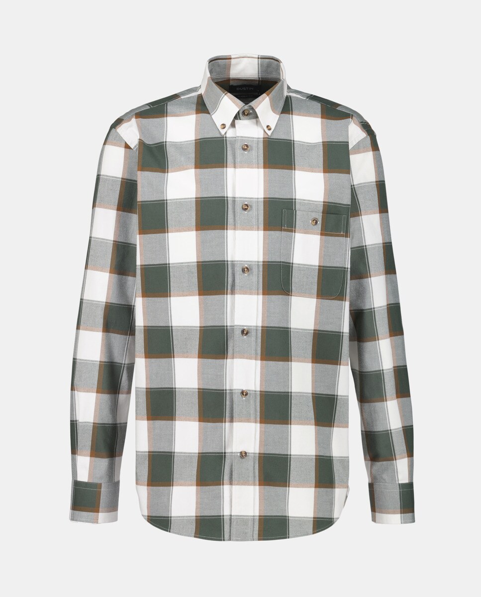 Camisa aos Quadrados Verde-4