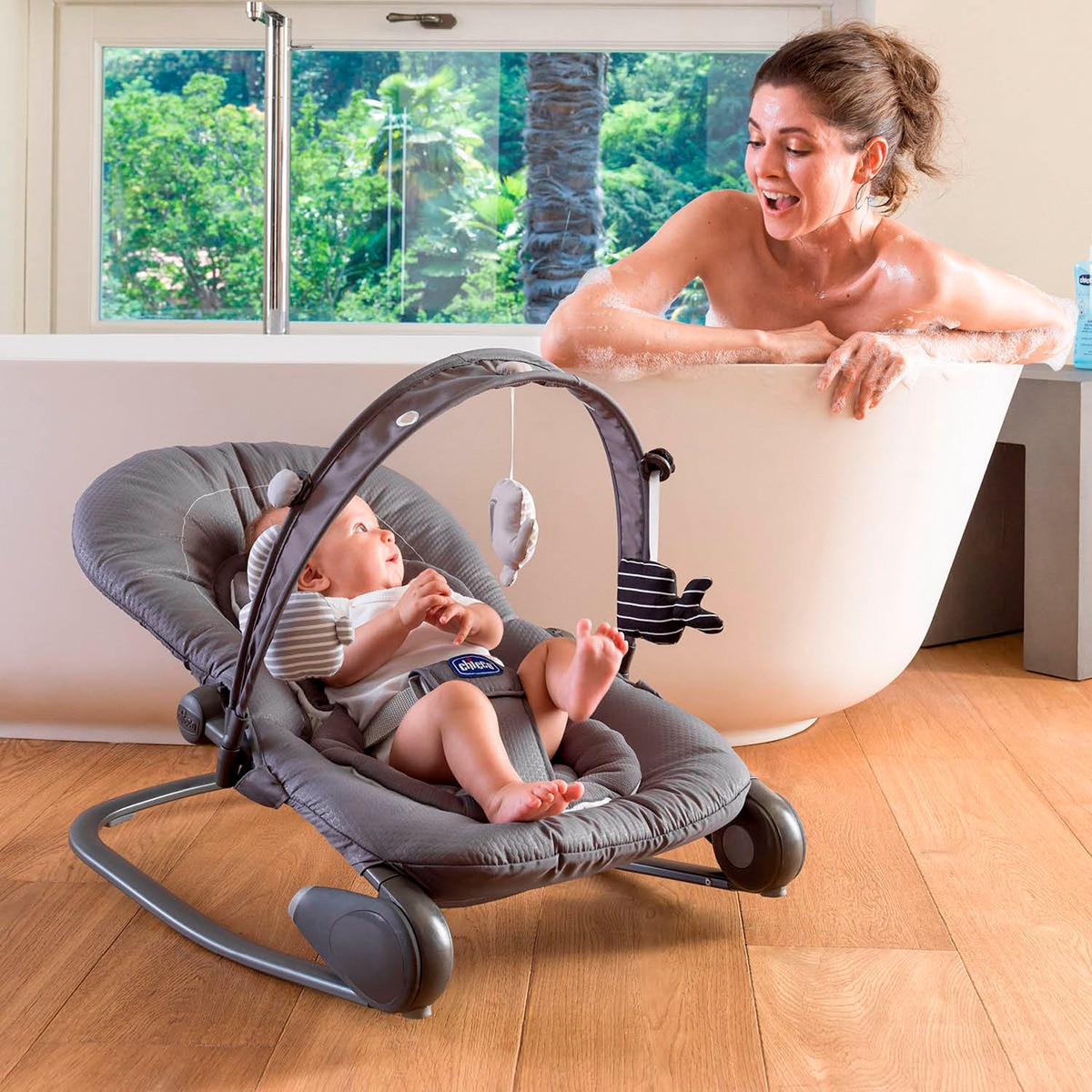 Espreguiçadeira Hooplà Cinzento-escuro-6