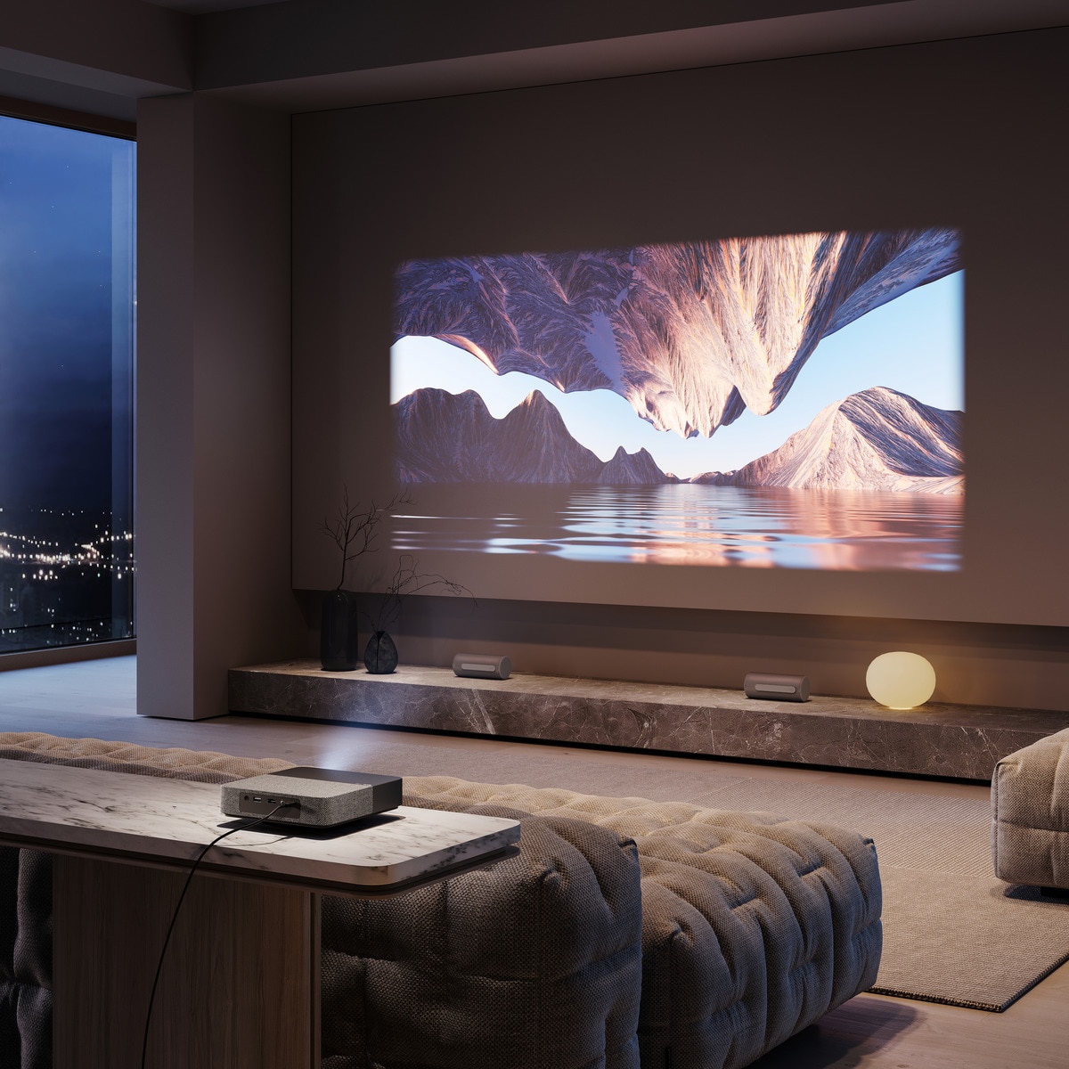 Proyector láser portátil We. by LOEWE Beam, Full HD, 100" Negro-10