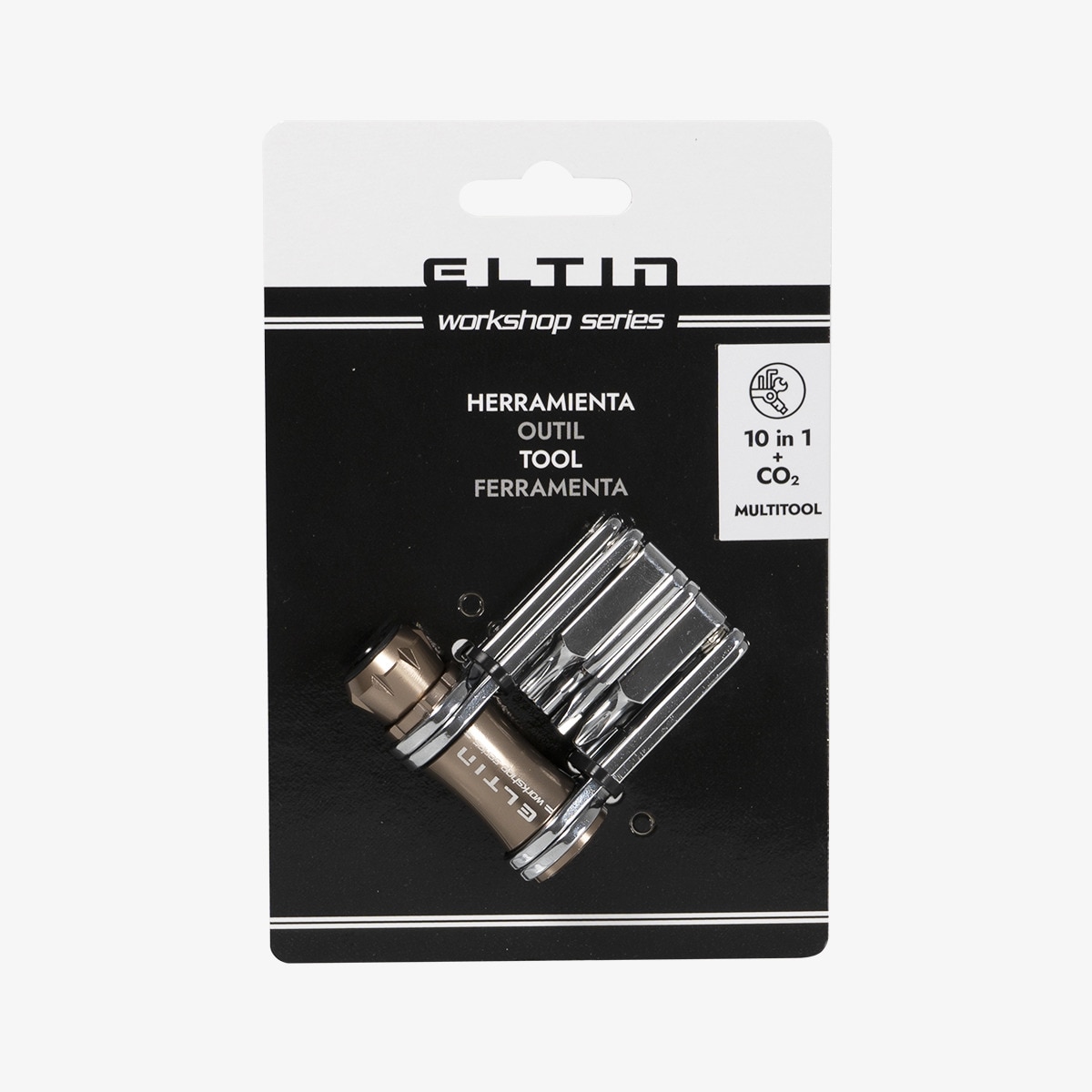 Multiferramenta para Bicicleta 10 em 1 CO2 Cinzento-5