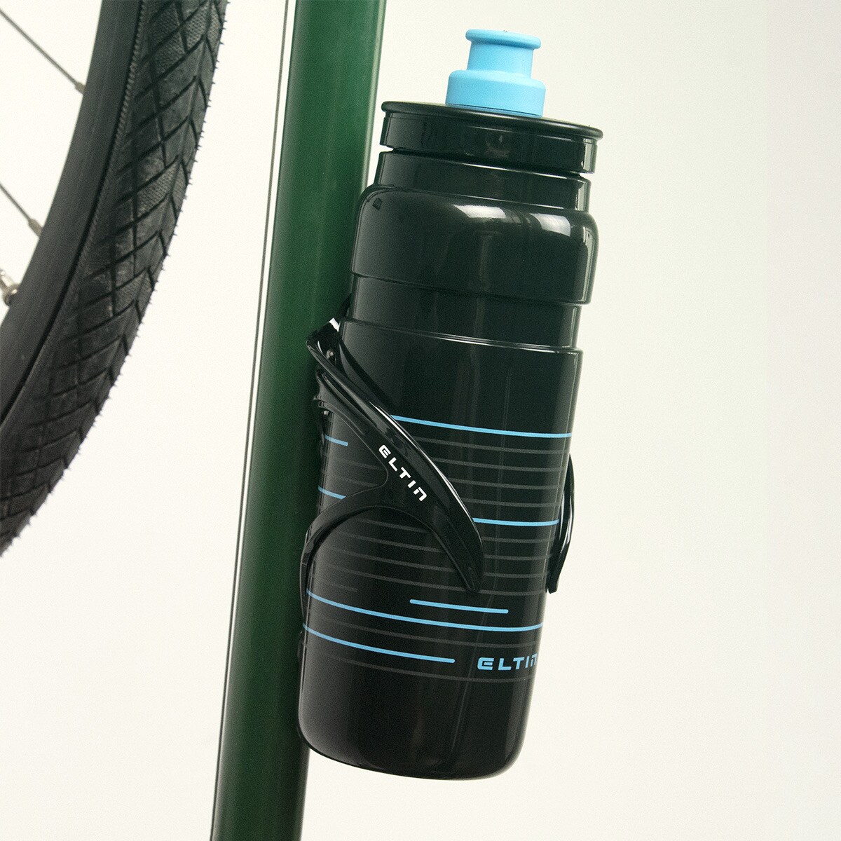 Porta-Bidon Nerve - Fibra Preto / Branco-4