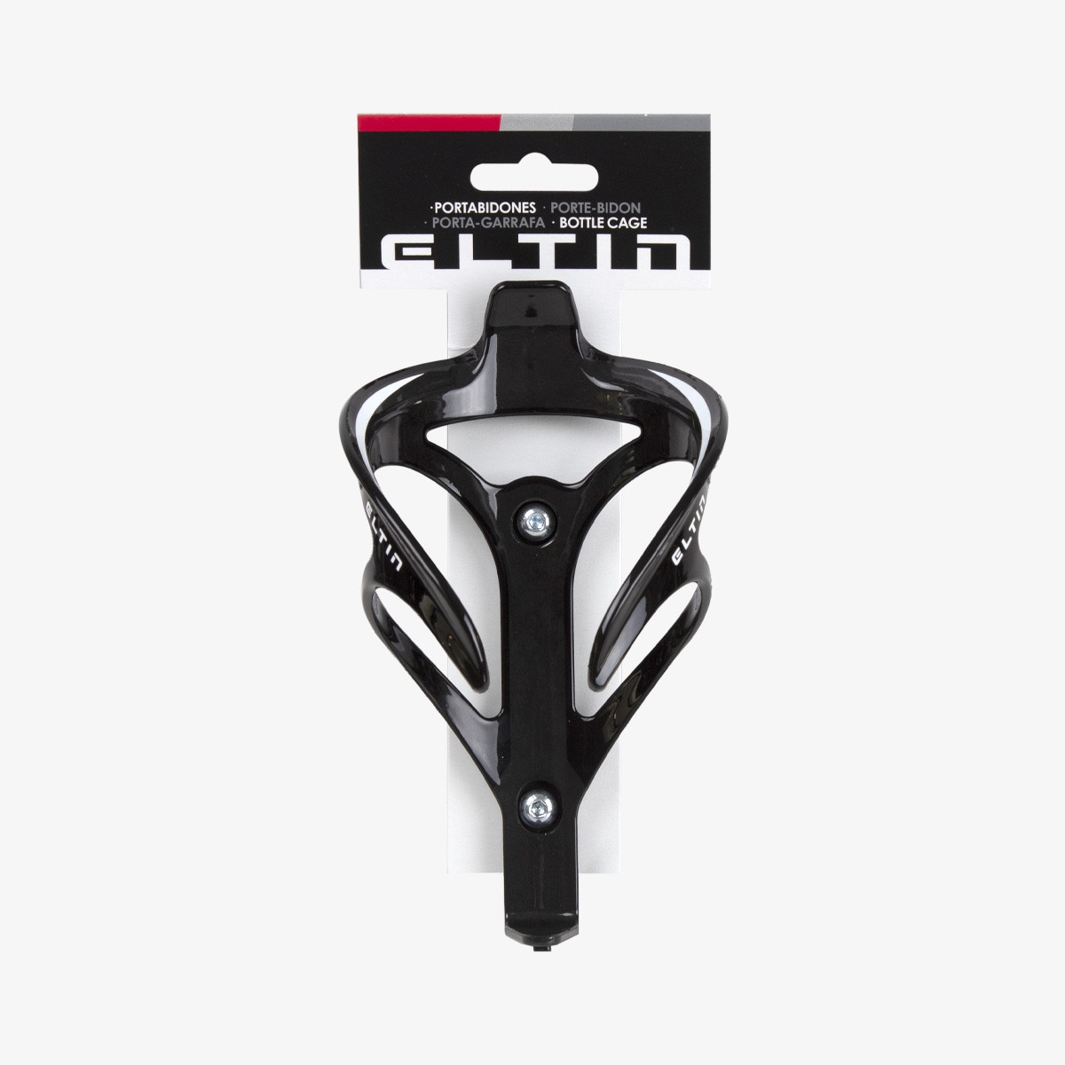 Porta-Bidon Nerve - Fibra Preto / Branco-2