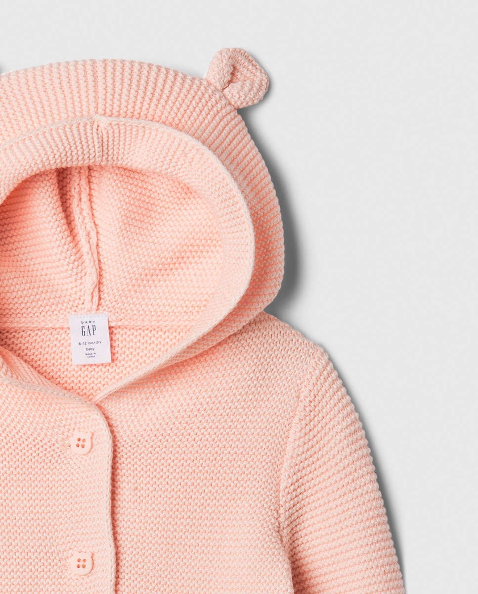 Casaco de Malha de Bebé Rosa-6
