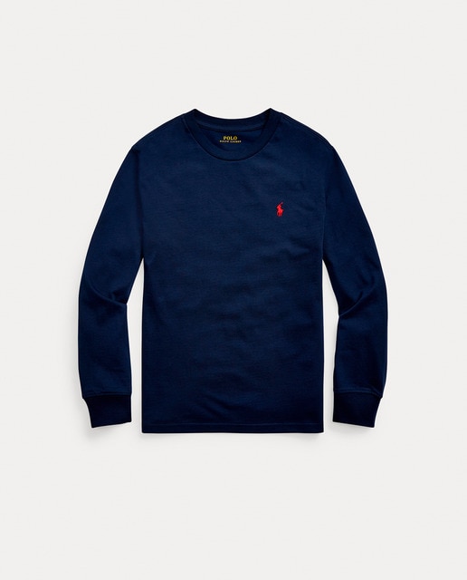 Imagen 0 de Camiseta de niño de algodón en azul marino