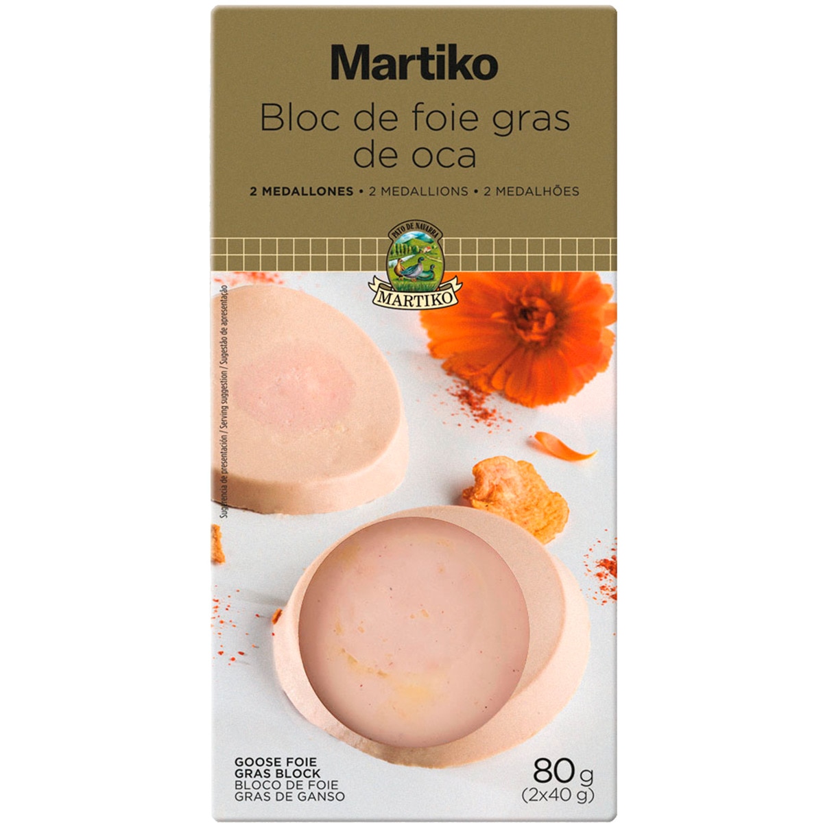 Bloco Foie Gras de Ganso 2x40 g unidade 80 g