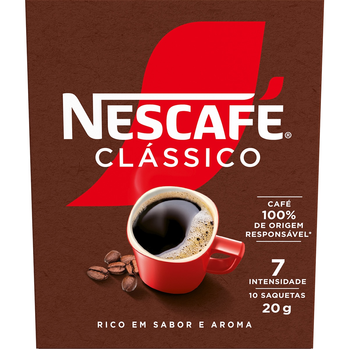 Café Solúvel 10 Saquetas embalagem 20 g