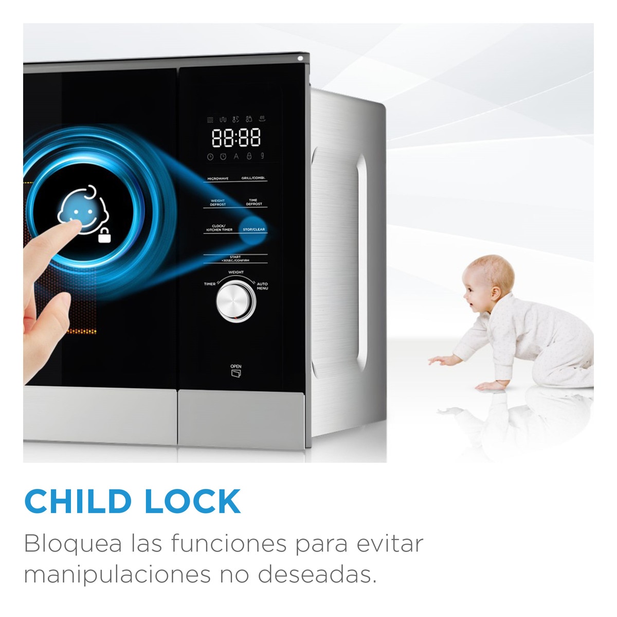 Micro-ondas com Grill Midea MCM238GDWP de 23 Litros - Branco Branco-6