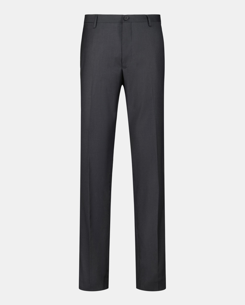 Calças de Fato Lisas Cinzento-4