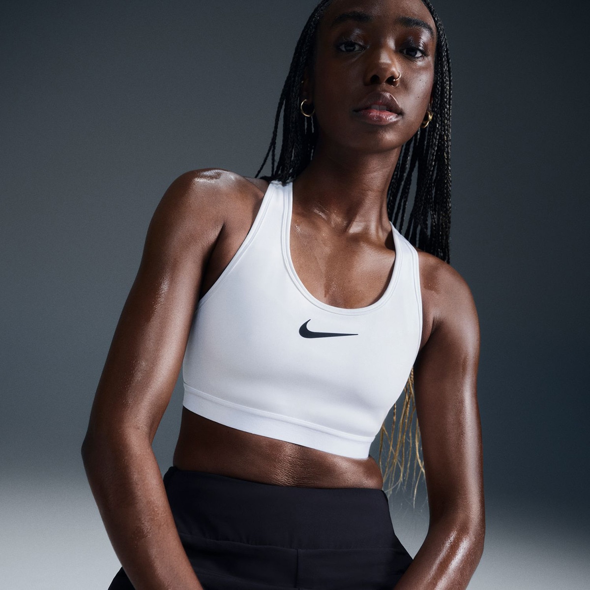 Top de Mulher Swoosh High Support Branco-3