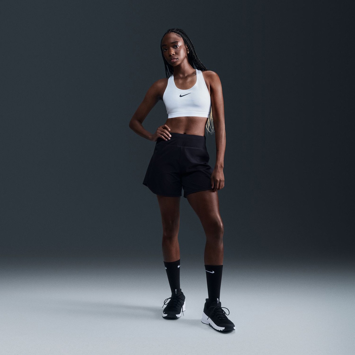 Top de Mulher Swoosh High Support Branco-1