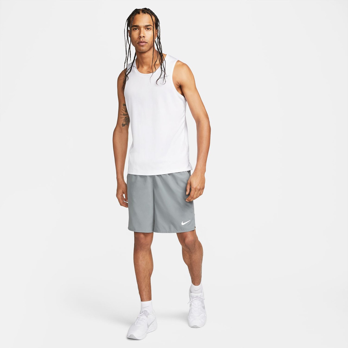 T-shirt de homem Miler Nike Branco-4