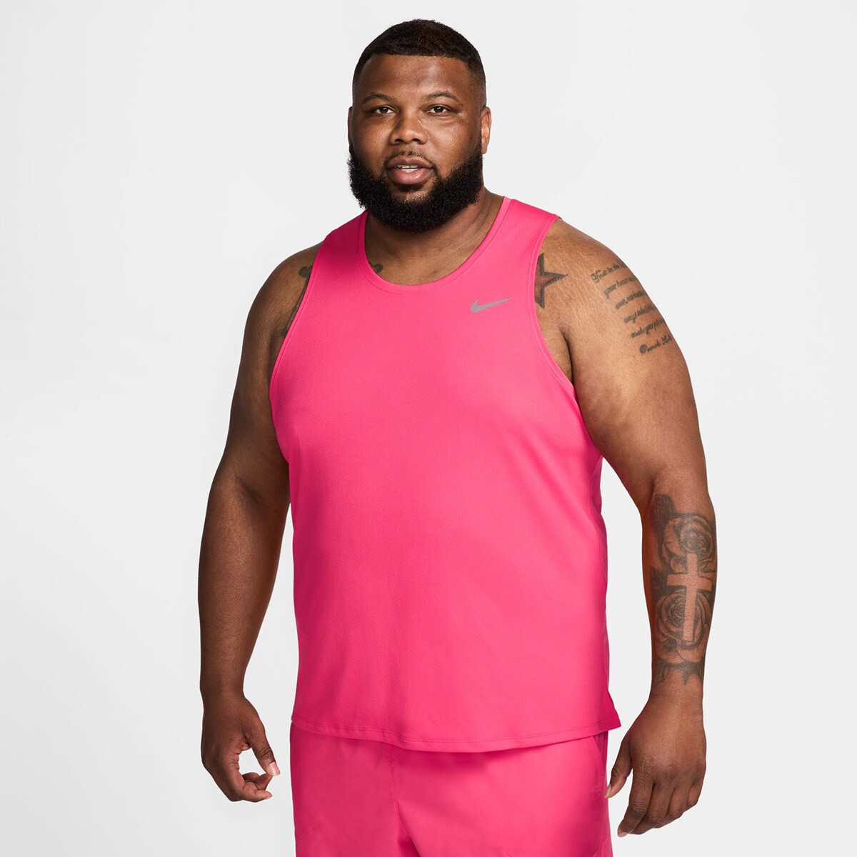 T-shirt de homem Miler Nike Rosa-3