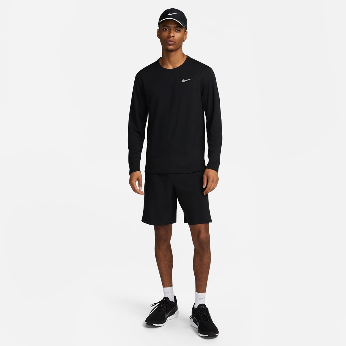 T-shirt de homem Miler Nike Preto-4