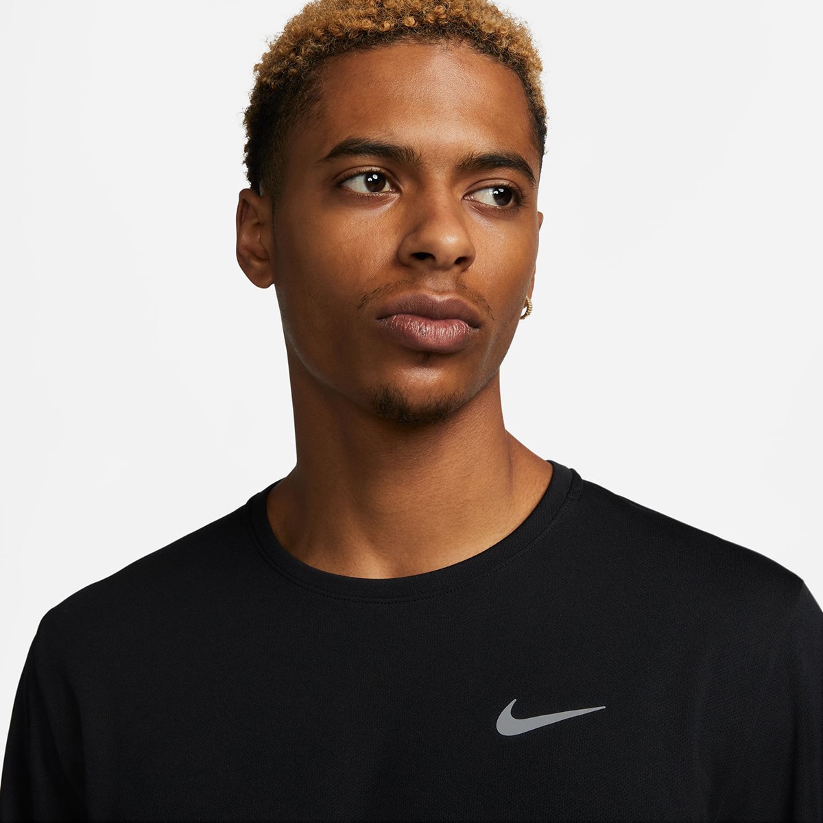 T-shirt de homem Miler Nike Preto-3
