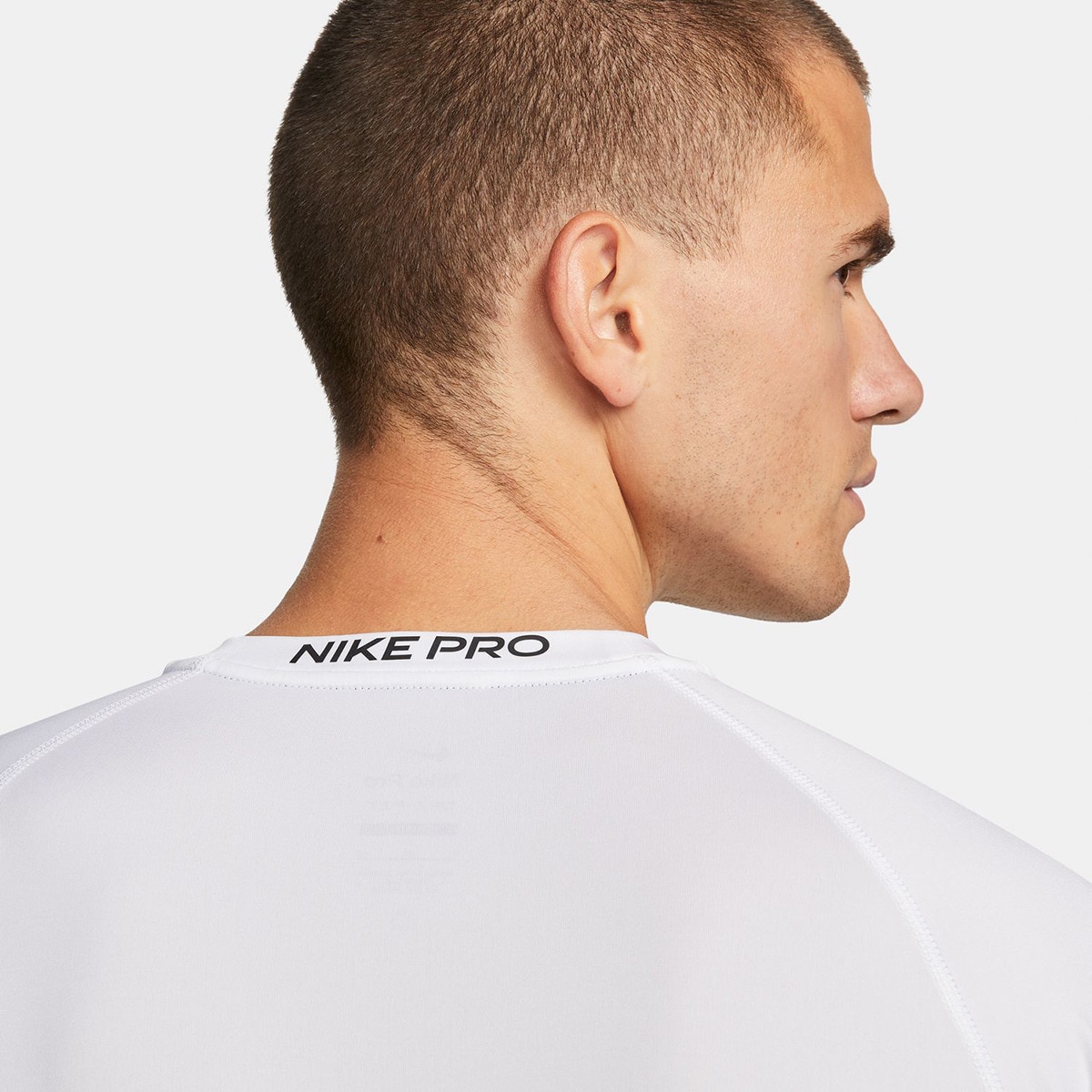 T-shirt de homem Pro Nike Branco-4