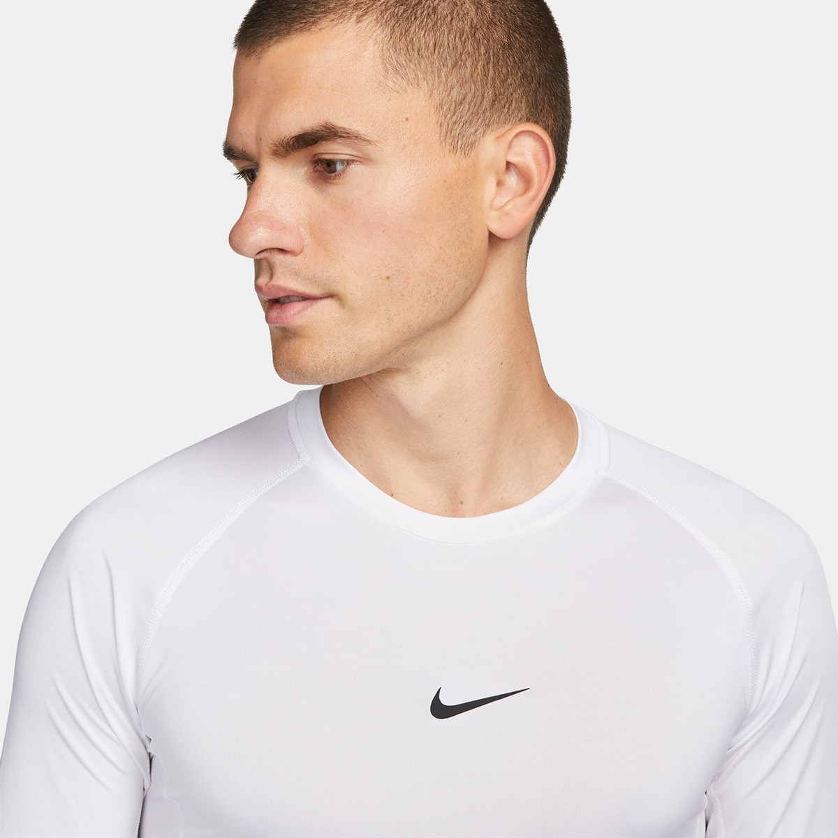 T-shirt de homem Pro Nike Branco-3