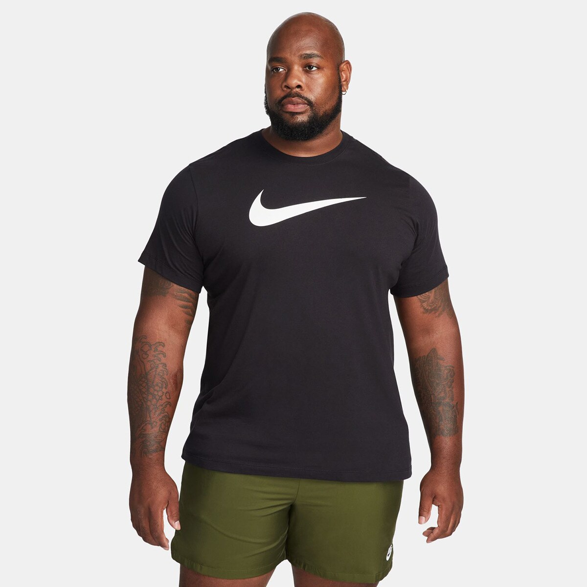 T-shirt de homem Sportswear Swoosh Nike Preto-5