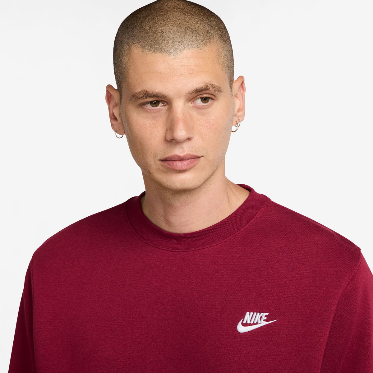 Sweatshirt de homem Sportswear Club Fleece Nike Vermelho-3