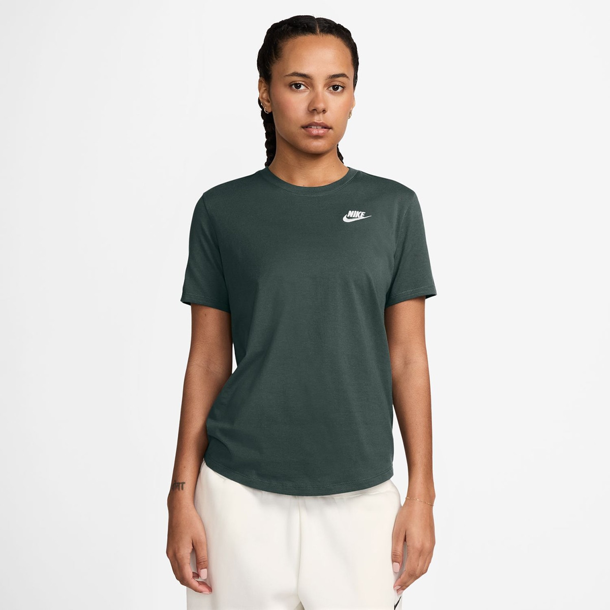 T-shirt de Mulher Club Essentials Verde-1