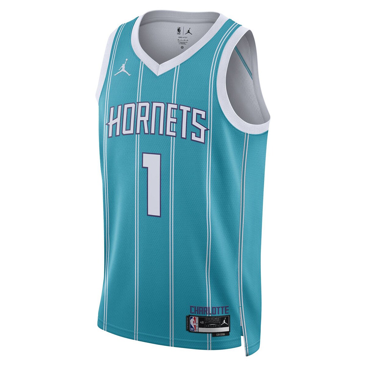 T-shirt de Homem Lamelo Ball Charlotte Hornets Icon Edition 2022/23 Azul-1