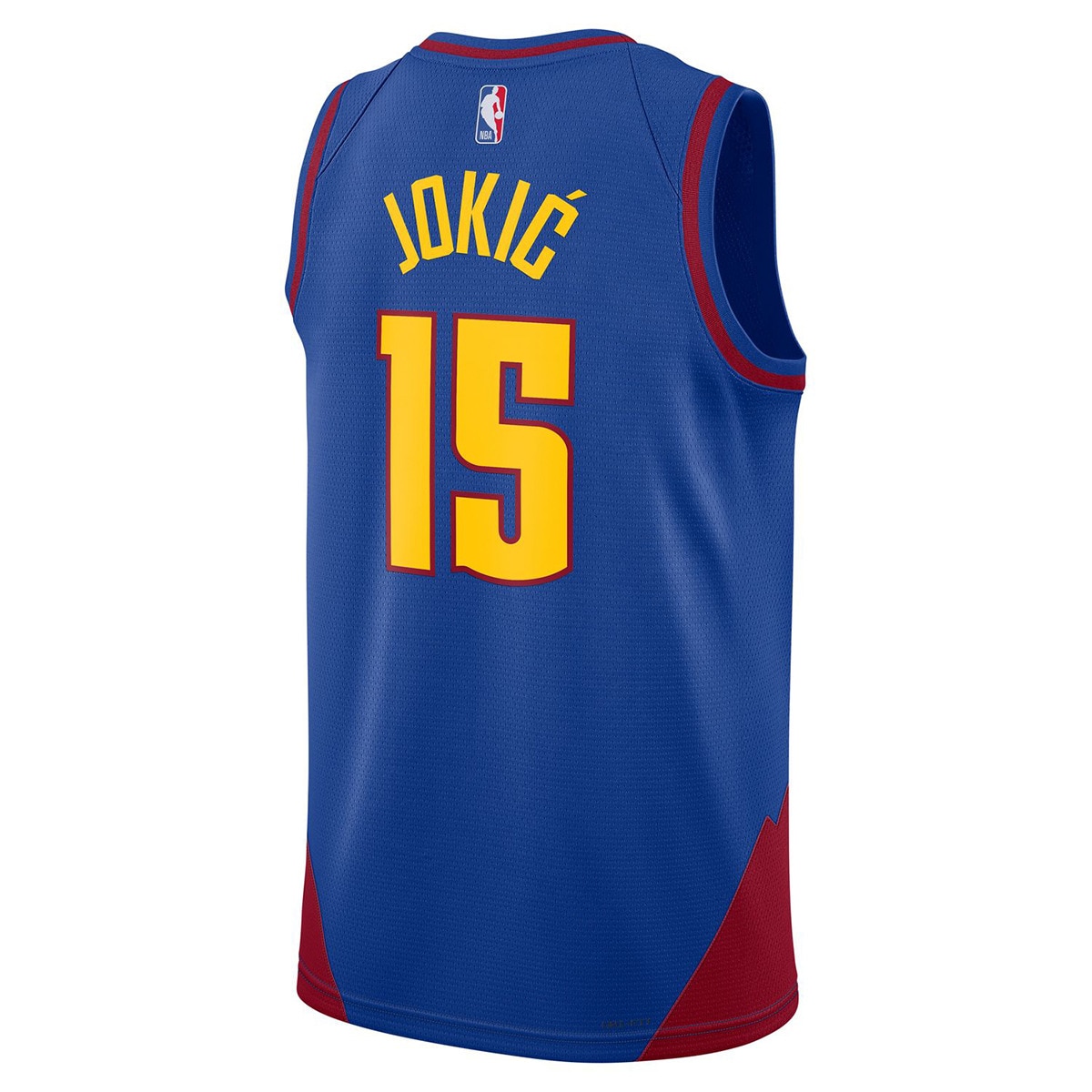 T-shirt de Homem Nikola Jokic Denver Nuggets Statement Edition Azul-escuro-2