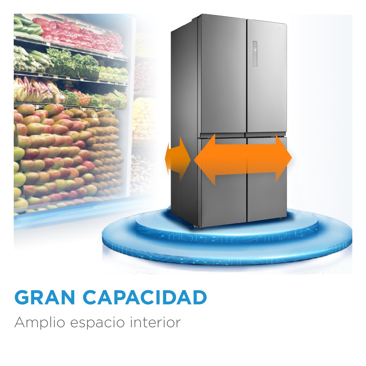 Frigorifico americano Midea 4 puertas - MDRF632FIE46 Inox-13