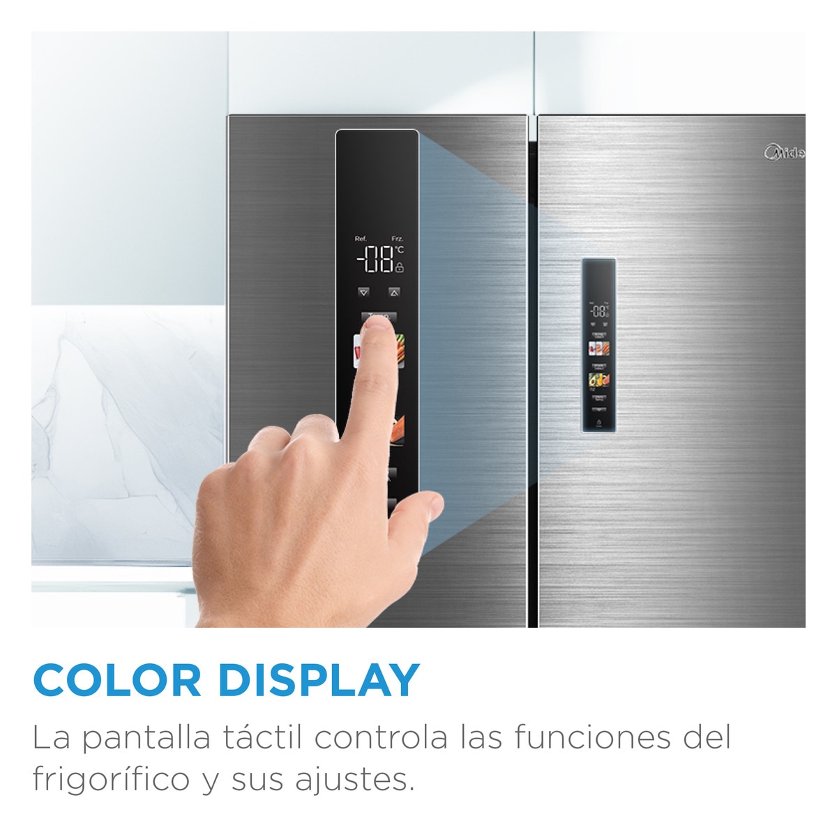 Frigorifico americano Midea 4 puertas - MDRF632FIE46 Inox-11
