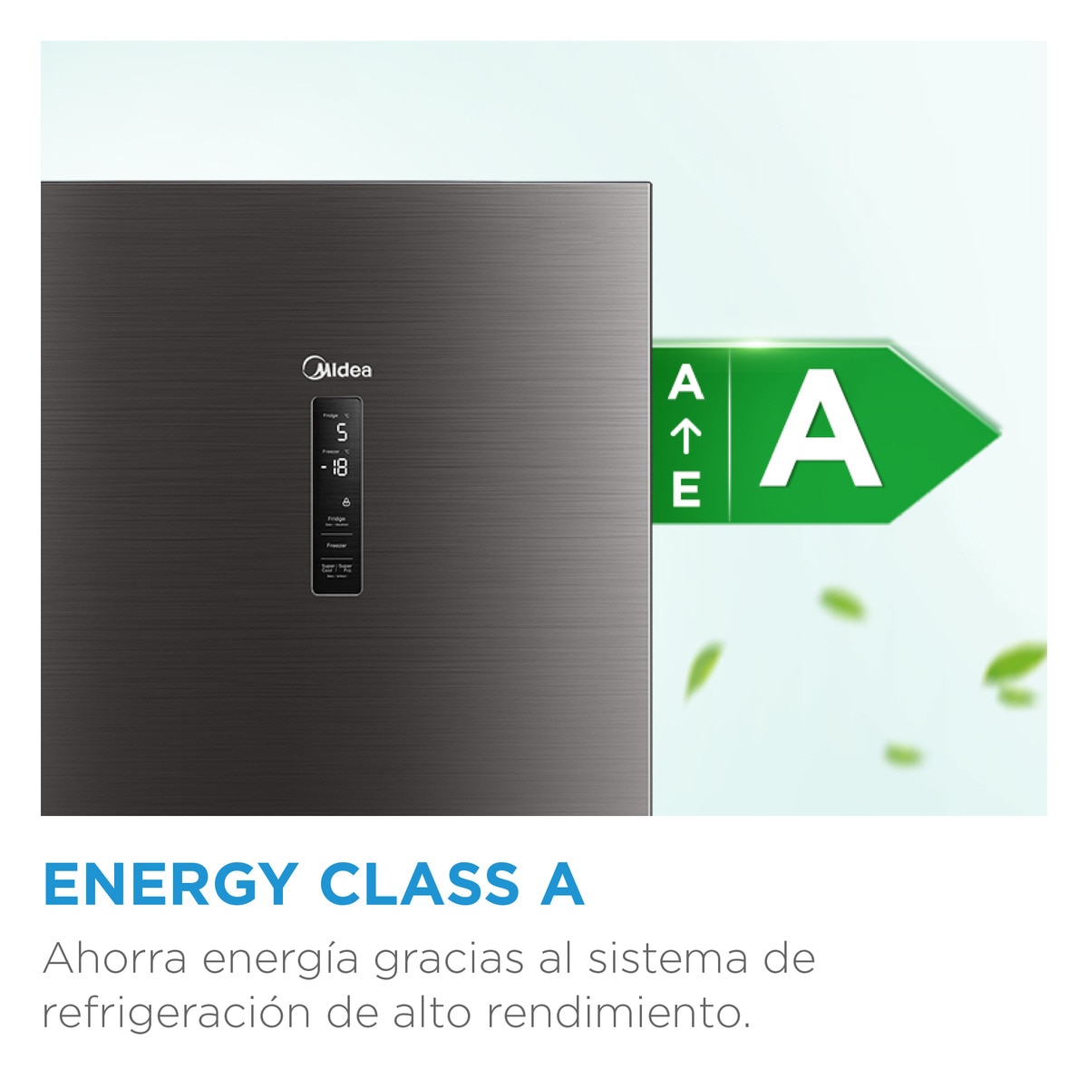 Frigorífico Combinado Midea MDRB521MGA46O Total No Frost e de 201 cm - Inox Inox-8