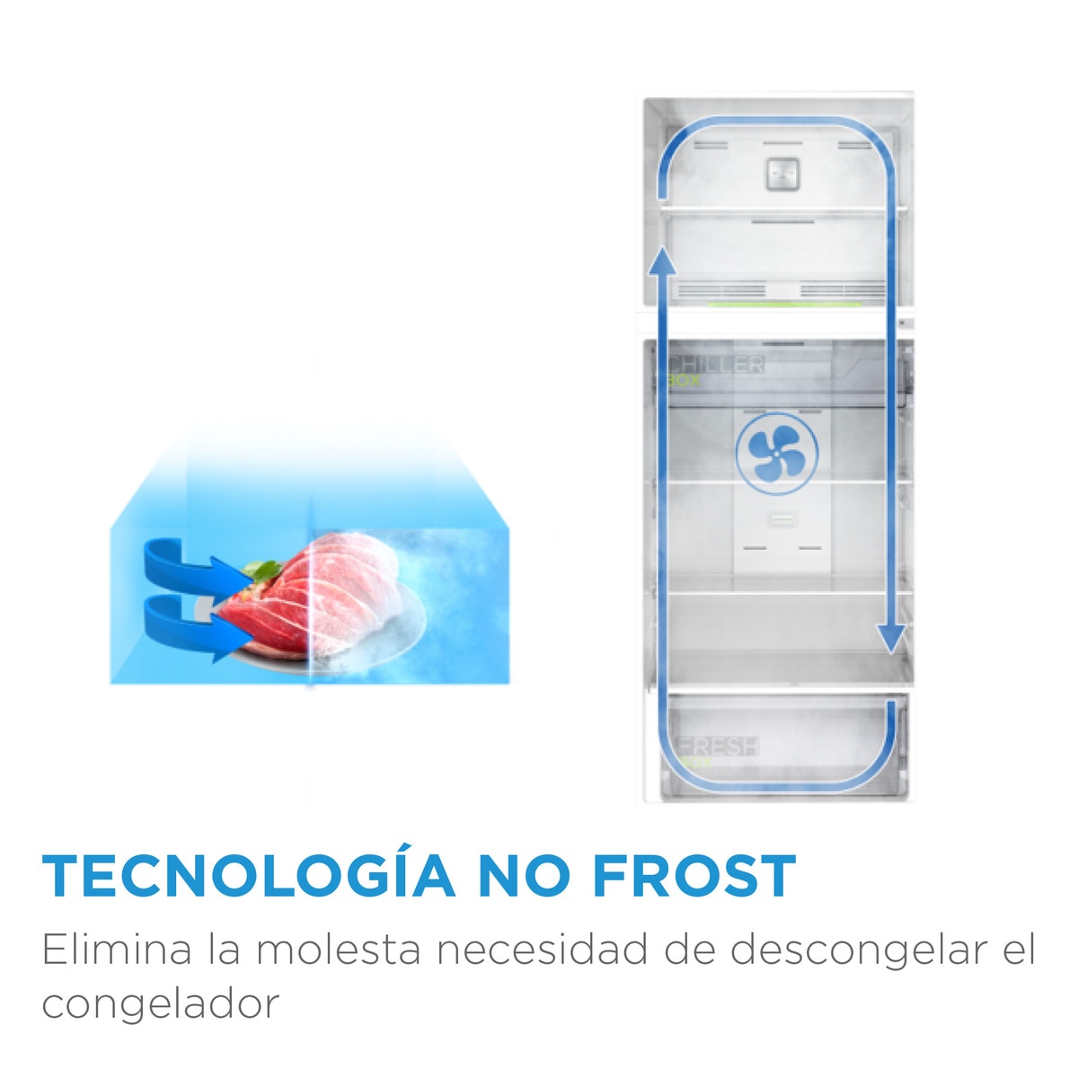 Frigorífico Combinado Midea MDRB424FGE01OE Total No Frost e de 188 cm - Branco Branco-3