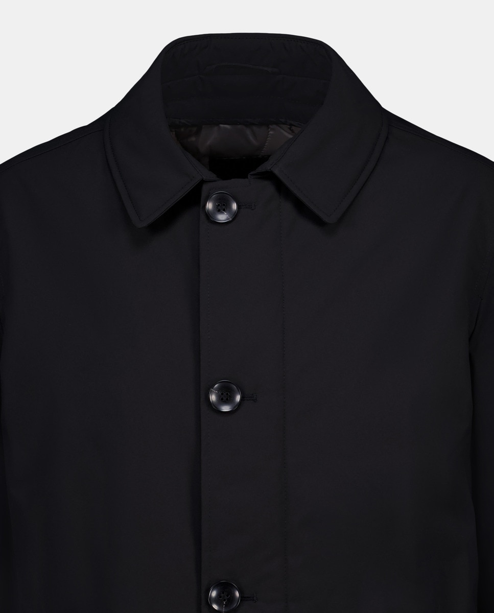 Gabardine Clássica Lisa Preto-5