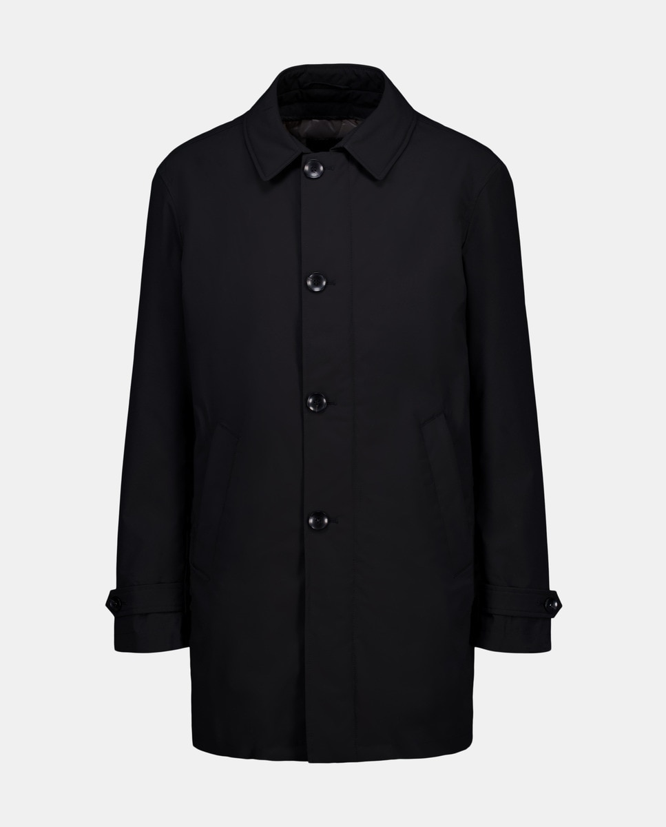 Gabardine Clássica Lisa Preto-4