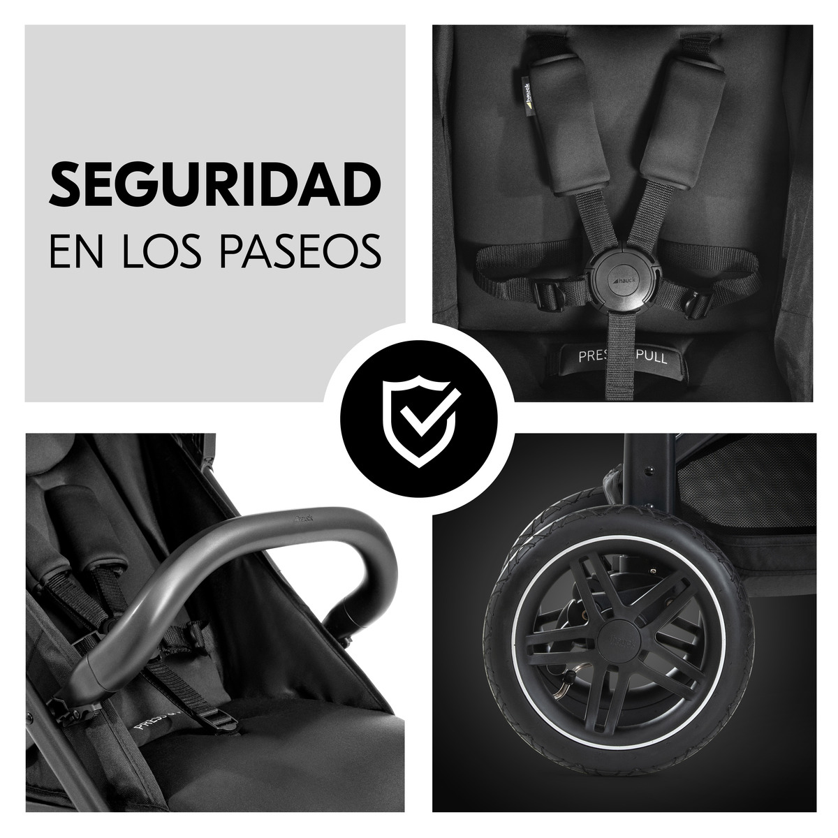 Carrinho de Passeio Todo-o-Terreno Rapid 4D Air Preto-11