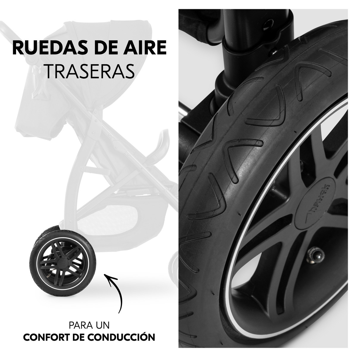 Carrinho de Passeio Todo-o-Terreno Rapid 4D Air Preto-4