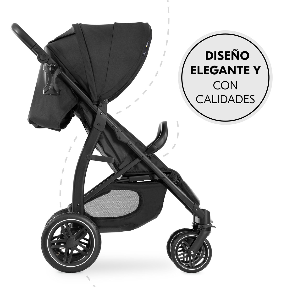 Carrinho de Passeio Todo-o-Terreno Rapid 4D Air Preto-3