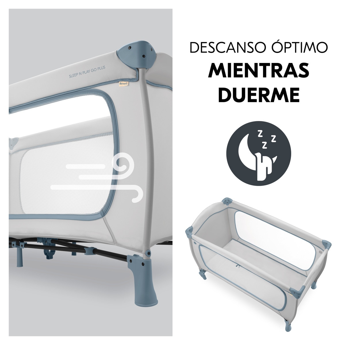 Berço de Viagem Sleep N Go Plus Azul-6