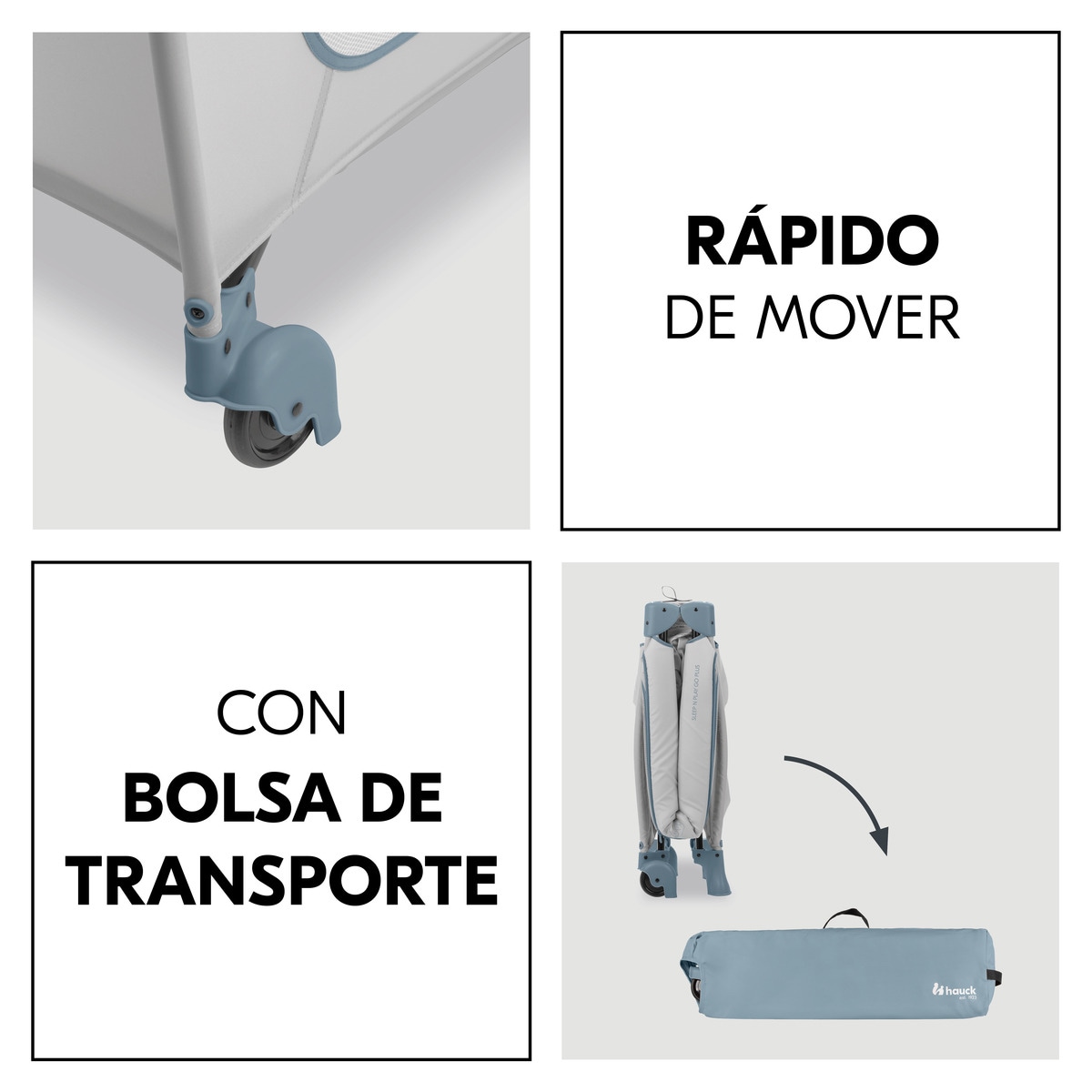 Berço de Viagem Sleep N Go Plus Azul-5
