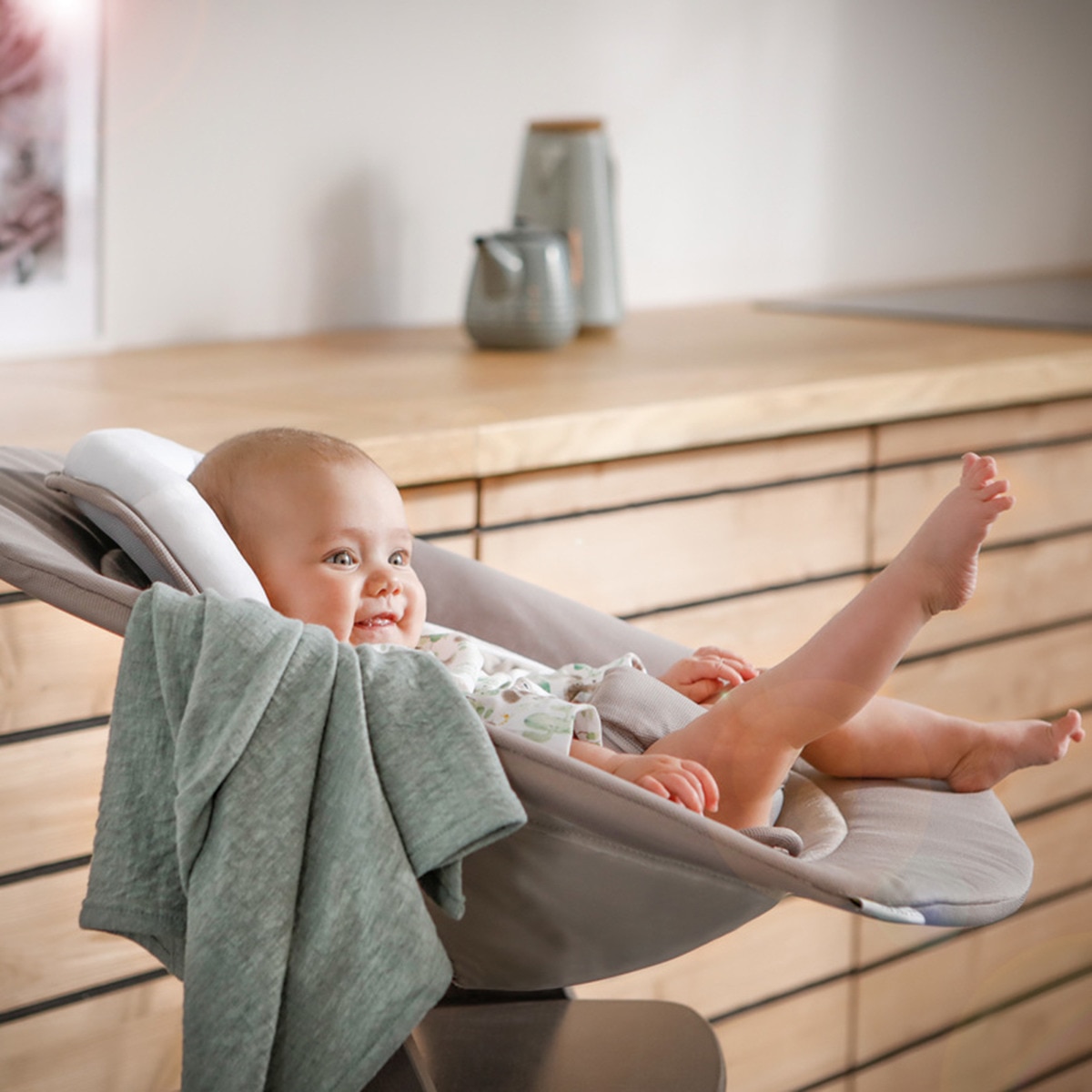 Hamaca Hauck Alpha bouncer Deluxe Beige-30